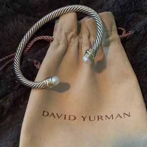 David Yurman Pearl Cable Cuff bracelet